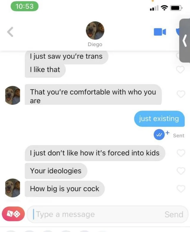 Trans girls of [s4s], how would you react if a guy sent this to you?